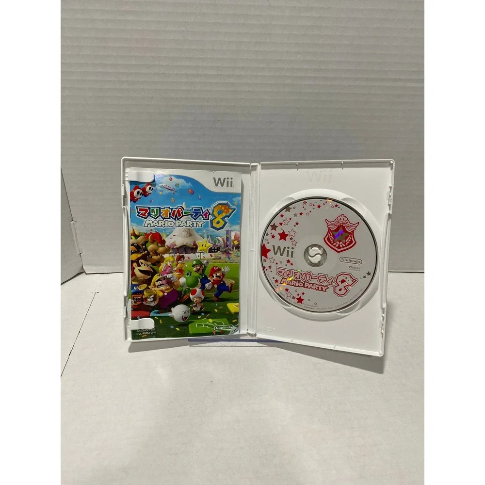 Nintendo Mario Party 8 Wii Japanese Import NTSC-J White Case Excellent